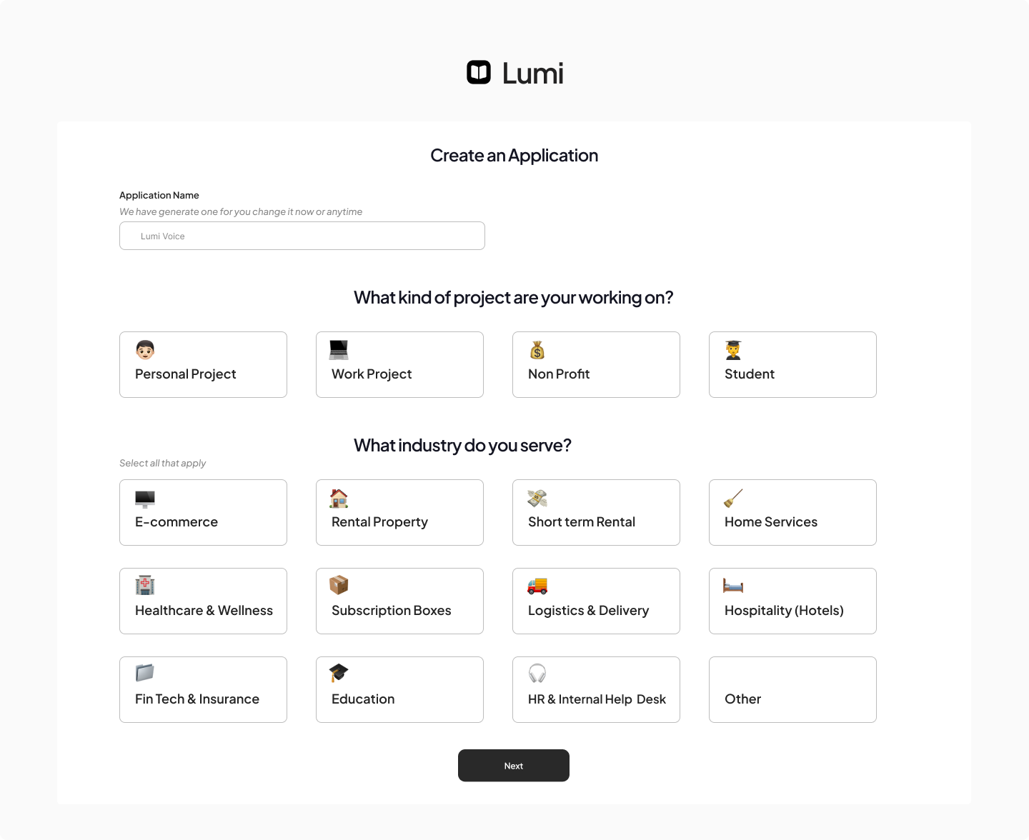 Create an application 7